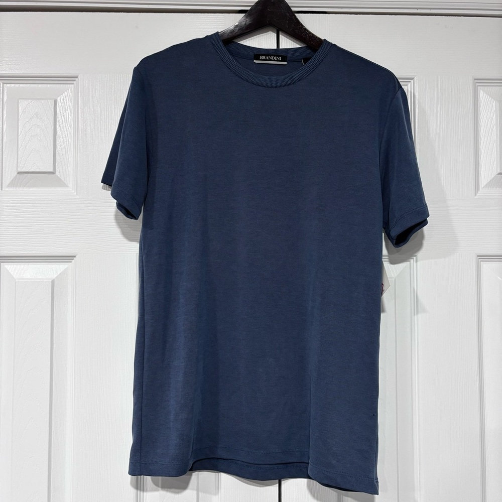 NWT Brandini Men's Slate Blue T-Shirt Modal & Polyester Medium